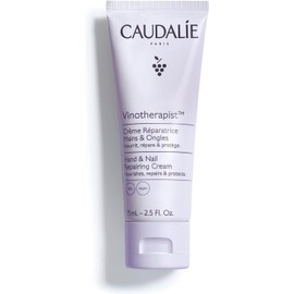 Caudalie Vinotherapist Crema de Manos y Uñas con Manteca de Karité y Aceite de Semilla de Uva, Vegana y Probada Dermatológicamente - 75 mL