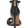 Vince Camuto Women's Alinna Heeled Sandal, Black Leather, 5.5