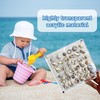 Vordpe 64 Compartments Acrylic Magnetic Seashell Display Box, Clear Shell