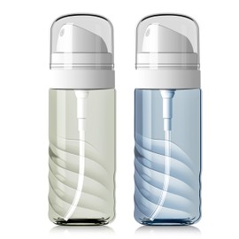 Yolaist 2 Pack 60ML Small Spray Bottle, Portable Refillable Travel Spray Bottle for Hair, Cleaning, Beauty, Fine Mist, Leak Proof, Lt. Blue and Lt. Green