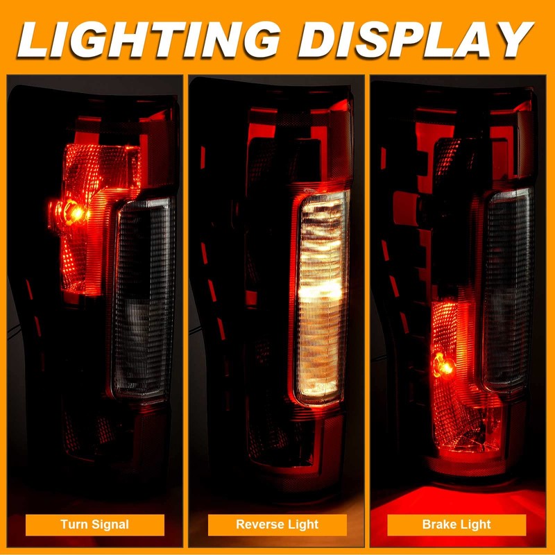 Nakuuly Tail Light Assembly Compatible With 2017 2018 2019 Ford