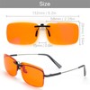 WF WFPOWER Blue Light Blocking Glasses Clip On, Rimless Computer