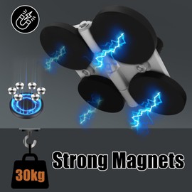 Magnetic Fence Mount for Mevo Start,Chain Link Fence Game Changer Mounting Kit for Baseball,Softball,Tennis,Picklebal Games Recording for GoPro,for iPhone,Pocket Rader,for Insta 360 X5 Action Cameras
