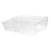 Mobestech 4pcs Kitchen Organizer Storage Box Filing Boxes Vanity Drawer