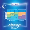 Always Infinity Feminine Pads For Women, Size 4 Overnight Absorbency,
