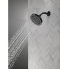 Delta 6-Setting Matte Black Shower Head with High Pressure Spray,