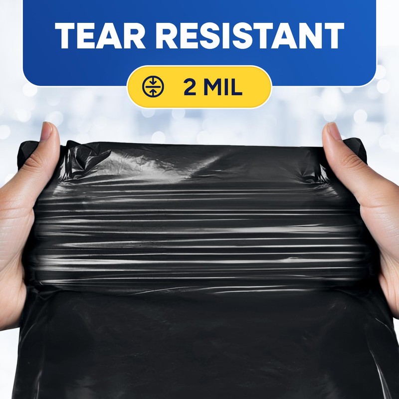 Plastic Prince 64-65 Gallon Trash Bags Heavy Duty with Flap