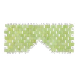 gemshan Jade Eye Mask 100% Natural Genuine Gemstone Jade Stone (Green)