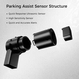 ONHUMILLION 4pcs Reverse Backup Parking Assist Sensor Compatible with Select Toyota Models - RAV4 2014-2018/ Tacoma 2015-2022/Tundra 2014-2021/Replace# 89341-0C010, 89341-0C020