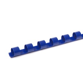 PAVO Premium 8 mm A4 21 Ring Plastic Binding Combs - Blue (Pack of 100)