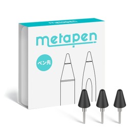 Metapen 3 Pcs Touch Tip Replacement for Metapen M1 M2 G1 High Sensitivity High Abrasion Resistant Refill Spare (Black)