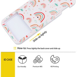 Cute Lanyard with ID Badge Holder Be Kind Rainbow Preppy School Lanyard for Kids Teen Girls Boho