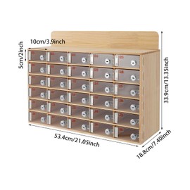 Wood Cell Phone Lock Box 30 Slots Cell Phone Storage Cabinet Locking Mobile Phone Pocket Chart with Acrylic Door and Door Locks Modern Cell Phones Locker Organizer for Office Classroom Gym, Wood Color