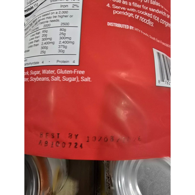 HTY SHREDDED PORK No Preservatives Made In USA 12 Oz