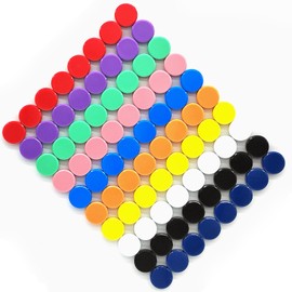 PYJLBX Fridge Magnets, 80 Pack 10 Colors Magnets Strong Magnets Heavy Duty Whiteboard Magnets, Round Mini Small Magnets Colourful Fridge Magnets for Adults, for Crafts,Whiteboard,Fridge,Notice Boards