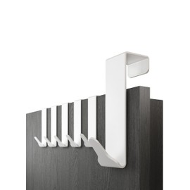 Menz Premium Door Hooks in Set of 6 – White Door Hooks for Hanging with High Load Capacity – Functional Coat Hooks Door as Door Coat Rack for Hanging, Door Hook Rail for Hanging