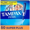 Tampax Pearl Tampons for Women, with LeakGuard Braid, Super Plus