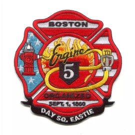 Boston Fire Department Engine 5 Patch Massachusetts MA