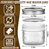 Alotpower 4 oz Glass Small Mason Jars with Embossed Pattern