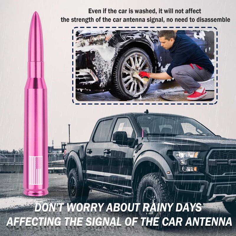 Upgrade American Flag Car Bullet Antenna,Truck Exterior Accessories Antenna Toppers