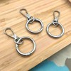 LIANCHEN 6 pieces rotating carabiner hooks with round spring buckle