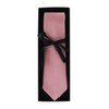 axy HK4 Slim Men's Tie Plain with Gift Box 5