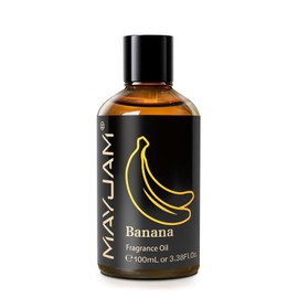 MAYJAM 100ML/3.38FL.OZ Banana Fragrance Oils with Glass Dropper, Essential Oils for Diffusers for Home, Long Lasting Scented Oils for Diffusers Soap Candle Making