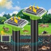 Pestvanish Mole Repellent Solar Powered,2025 Upgraded Vole Repellent Ultrasonic Solar