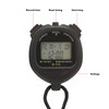Digital Stopwatch 60 Lap Memory Split Sport Timer Waterproof with