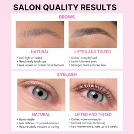 Korean At Home Eye Lash Lift and Color Kit Professional Brow Lamination and Color Kit Eye Lash Color Black Eye Brow Color Kit