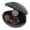 Incense Holder European Style Shell Shape LED Lamp Backflow Aromatherapy