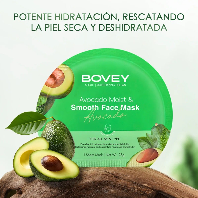 Mascarilla 7pcs Facial Aguacate Hidratación