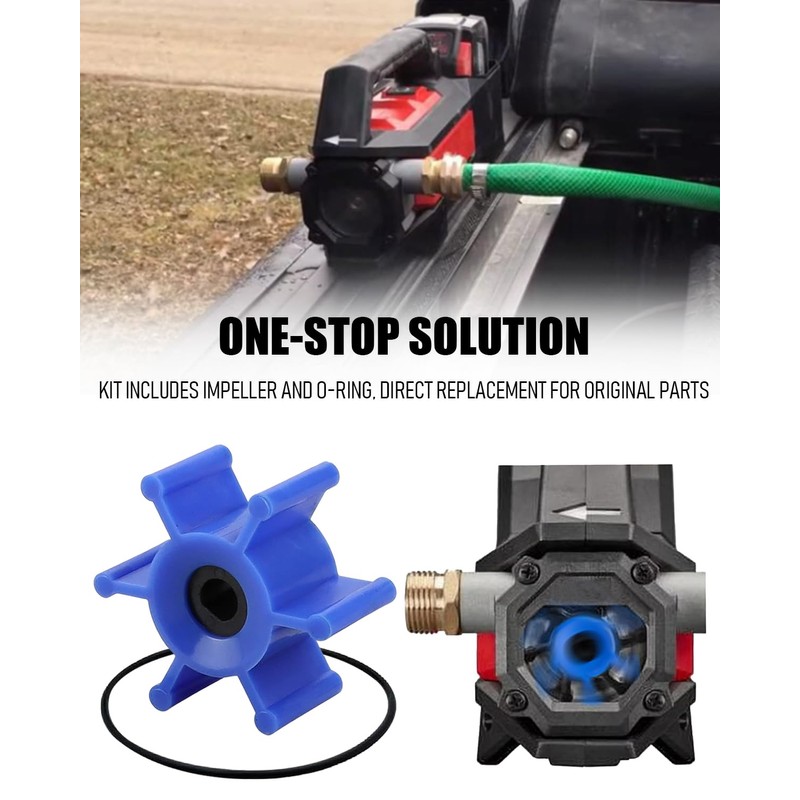 Impeller & O-Ring Kit Compatible with Milwaukee M18 Transfer Pump,