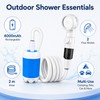 Portable Rechargeable Outdoor Shower for Camping - 4000mAh Handheld Pump