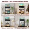 5-10 Gallon Fish Tank Stand with Adjustable Height and Drawer,