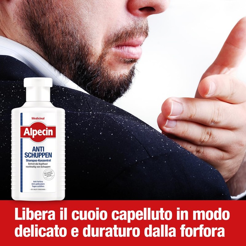 Alpecin Medicinal Shampoo Concentrate Anti-Dandruff - 2 x 200 ml