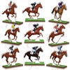 Blayvorn 9 Pcs Derby Decor for Table Horse Racing Wooden