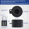 HOJLKLD Door Knob Lockout Device with Code Padlock,304 Stainless Steel