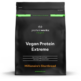Protein Works - Vegan Protein Extreme , 29g Plant Based Protein , Added Vitamin Blend , 14 Servings , Millionaire's Shortbread , 500g