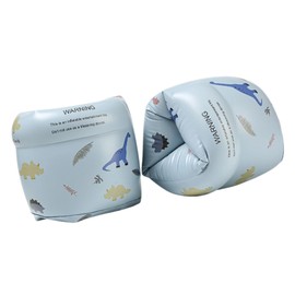 DEVENTORZ Arm Ring, Arm Float, Set of 2, for Kids, Adults, Strong Buoyancy, Swimming Practice Aid, Arm Helper, Pool, Sea, Water Play, For Ages 3 and Up, Unisex, Summer Vacation, Practice, Cherry