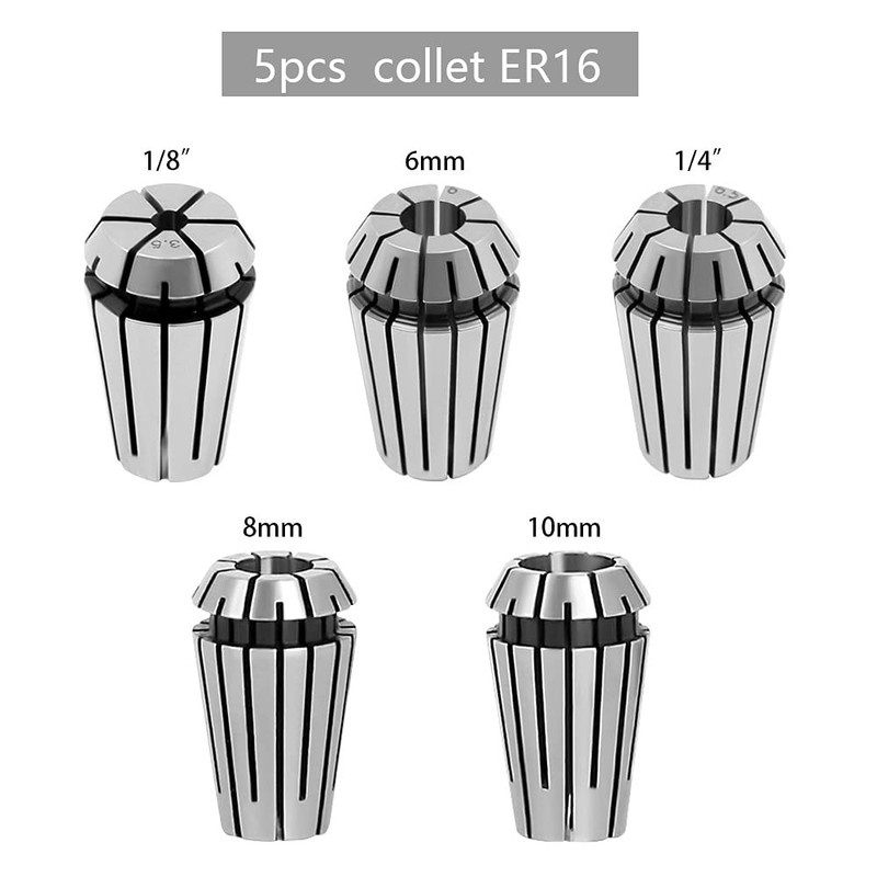 PRATYAHARA 1/4 Inch ER16 Router Collet Adapter Extension Chuck Rod