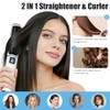 OBEST Cepillo Alisador de Pelo Inalámbrico 2 en 1 con