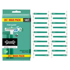 WILKINSON SWORD - Extra 2 Disposible Razors For Men | Sensitive Comfort | 20 Count (Pack of 1)