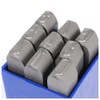Dönges Hand Impact Stamp Set Sharpened, 9 Pieces, Numbers 0-9,