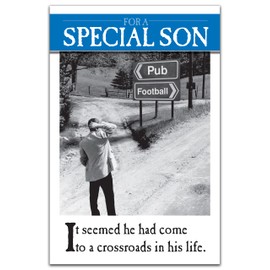Emotional Rescue Crossroads, Son, Greetings Card, 159x235mm, Zxw8159,Black & White