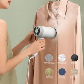 ISHEEP Mini Portable handheld clothes steamers Travel size small dry and wet clothes Steam Iron Foldable,40-Second Fast Heat-up,1200W,12Mins Auto-Off Portable Iron Steamer with 140ml Water Tank,H2