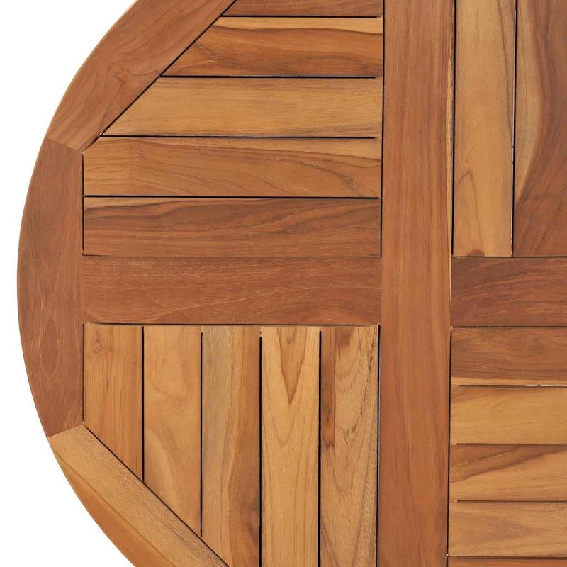 vidaXL Solid Teak Wood Round Table Top - 27.6" Diameter