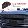 SQQP Front Grill Insert Mesh Grille Inserts Cover Kit 6Pcs