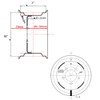 10 x 7 Wheel Rim for Zero Turn lawn Mower