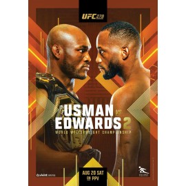 UFC 278 Fight Poster 11x17 Inches - Kamaru Usman vs Leon Edwards 2 | NEW USA